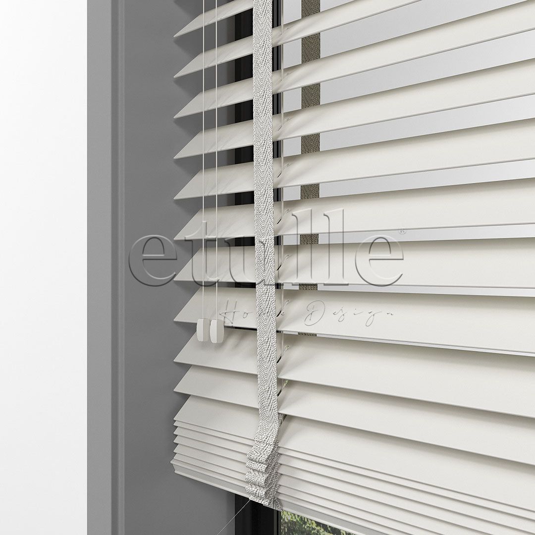 50 MM BASSWOOD Krem Ahşap Jaluzi