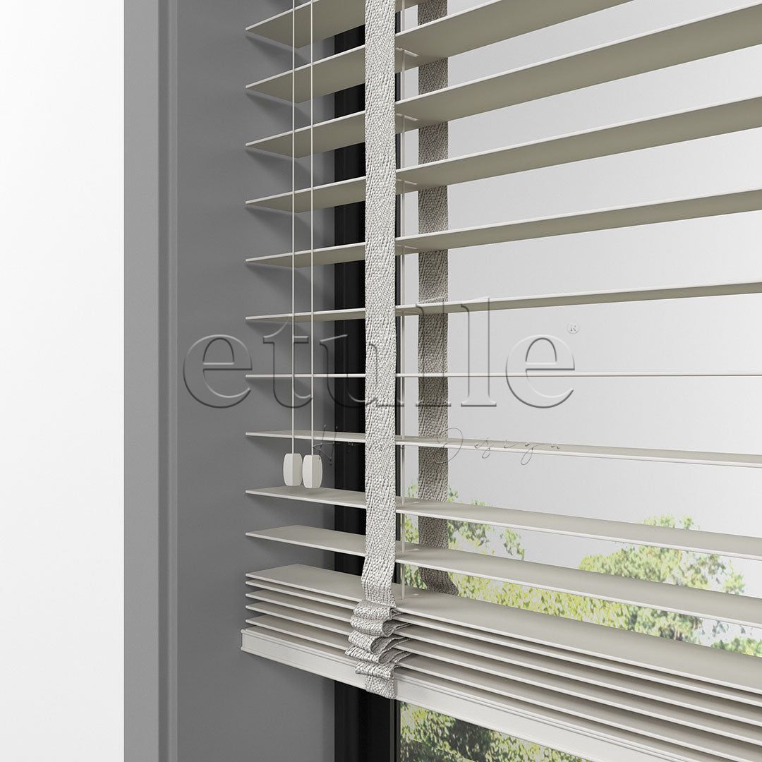 50 MM BASSWOOD Krem Ahşap Jaluzi