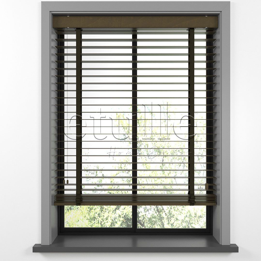 50 MM BASSWOOD Tiger Eye Wooden Venetian Blind