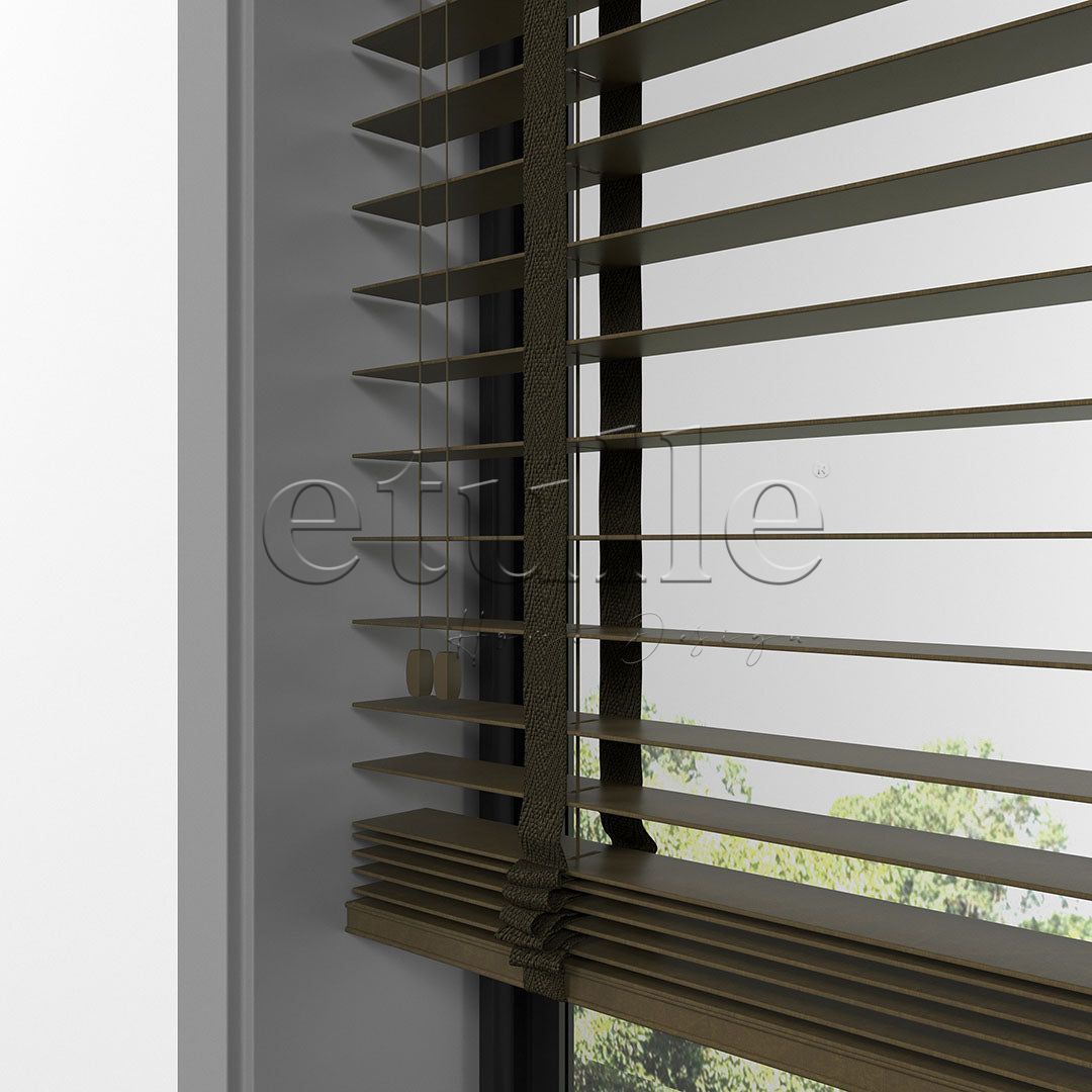 50 MM BASSWOOD Tiger Eye Wooden Venetian Blind