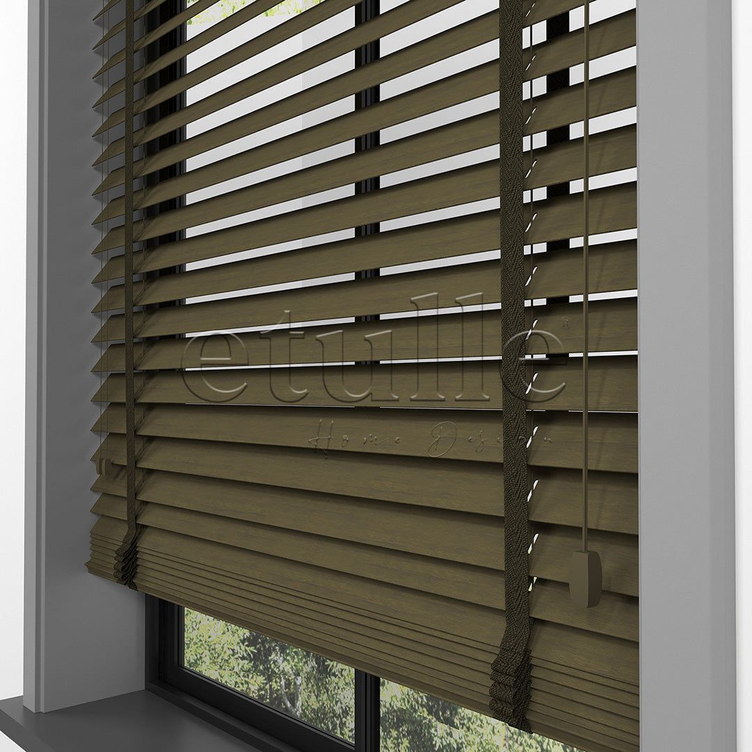 50 MM FARYWOOD Chestnut Wooden Venetian Blind