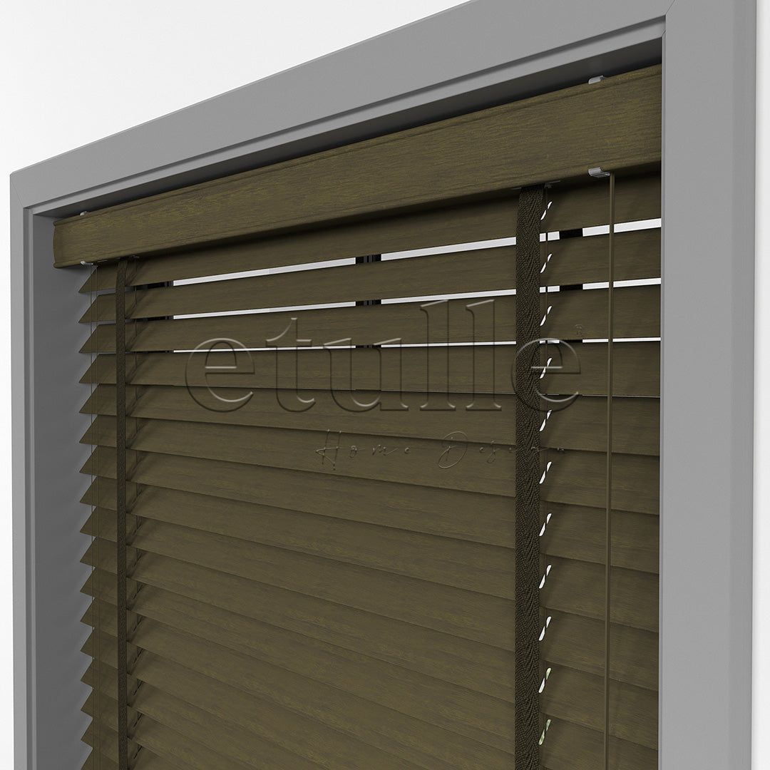 50 MM FARYWOOD Chestnut Wooden Venetian Blind