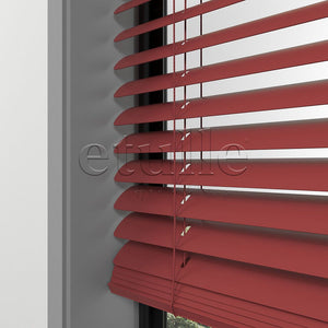 50 MM Red Aluminum Venetian Blind