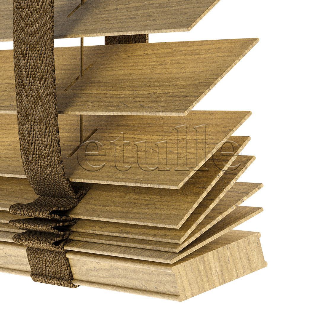 50 MM LUXURY WOOD Amber Wooden Jalousie