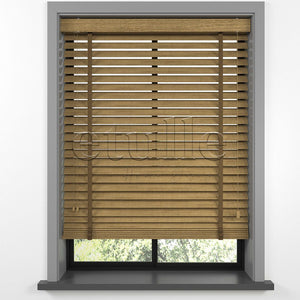 50 MM LUXURY WOOD Amber Wooden Jalousie