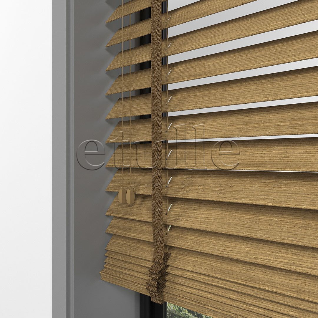 50 MM LUXURY WOOD Amber Wooden Jalousie
