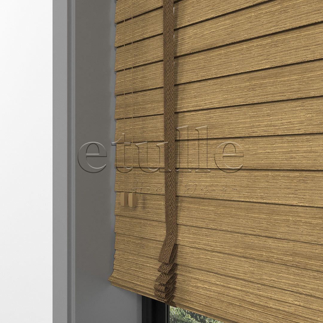 50 MM LUXURY WOOD Amber Wooden Jalousie