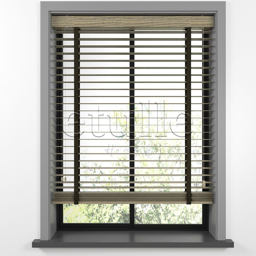 50 MM LUXURY WOOD Bark Ahşap Jaluzi