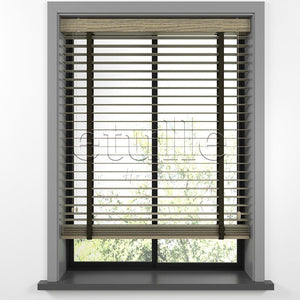 50 MM LUXURY WOOD Bark Ahşap Jaluzi