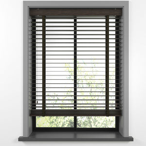 50 MM LUXURY WOOD Brown Wooden Blinds