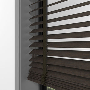50 MM LUXURY WOOD Brown Wooden Blinds