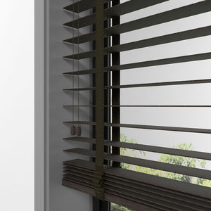 50 MM LUXURY WOOD Brown Wooden Blinds