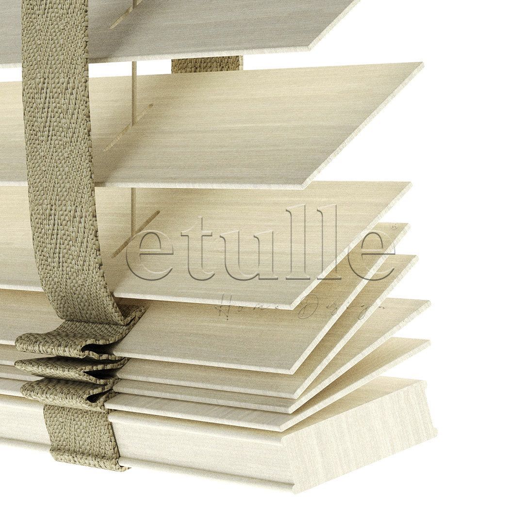 50 MM LUXURY WOOD Camel Ahşap Jaluzi