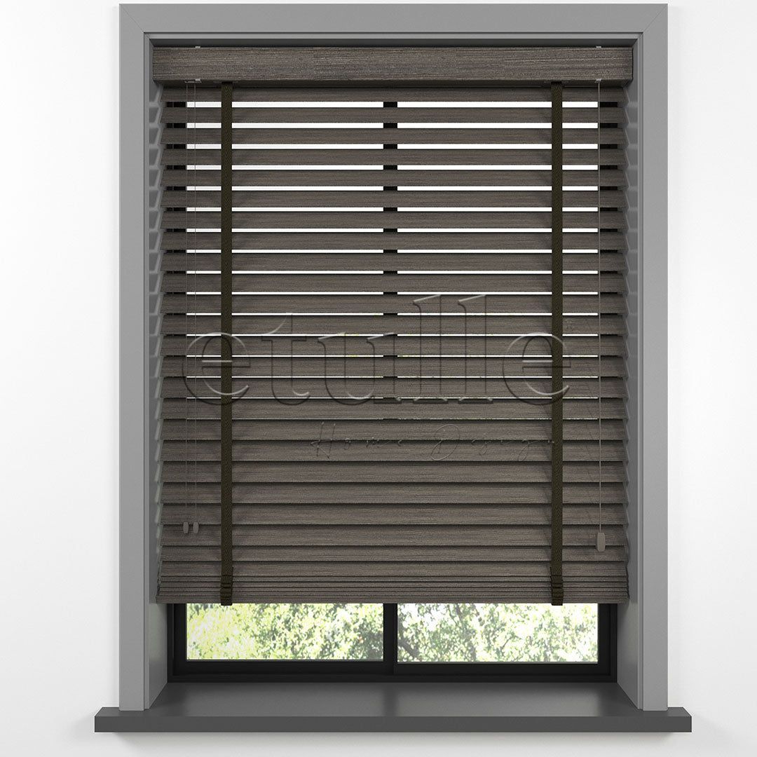 50 MM LUXURY WOOD Cinder Wooden Venetian Blind