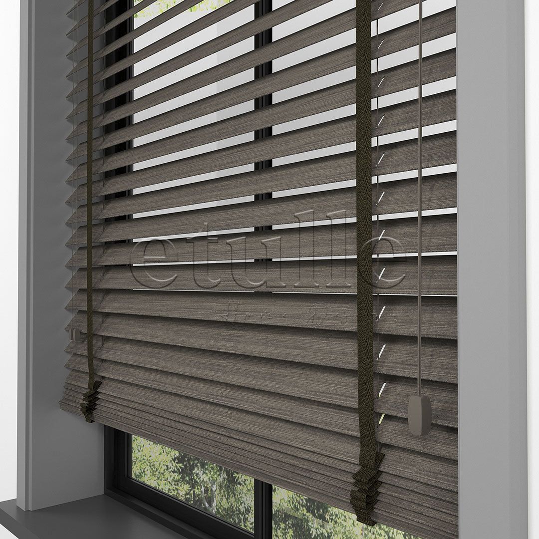 50 MM LUXURY WOOD Cinder Wooden Venetian Blind