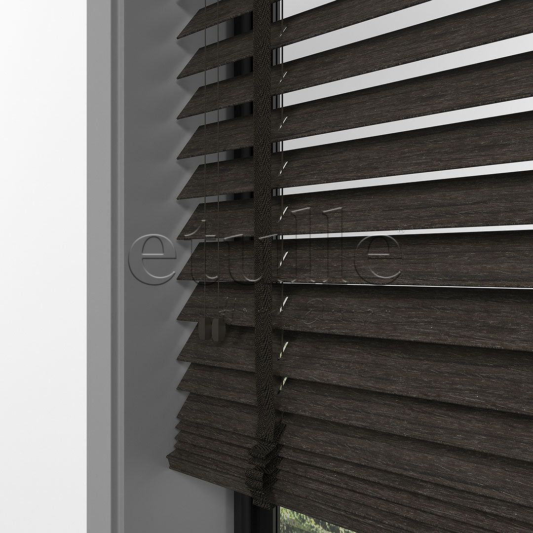 50 MM LUXURY WOOD Mocha Ahşap Jaluzi