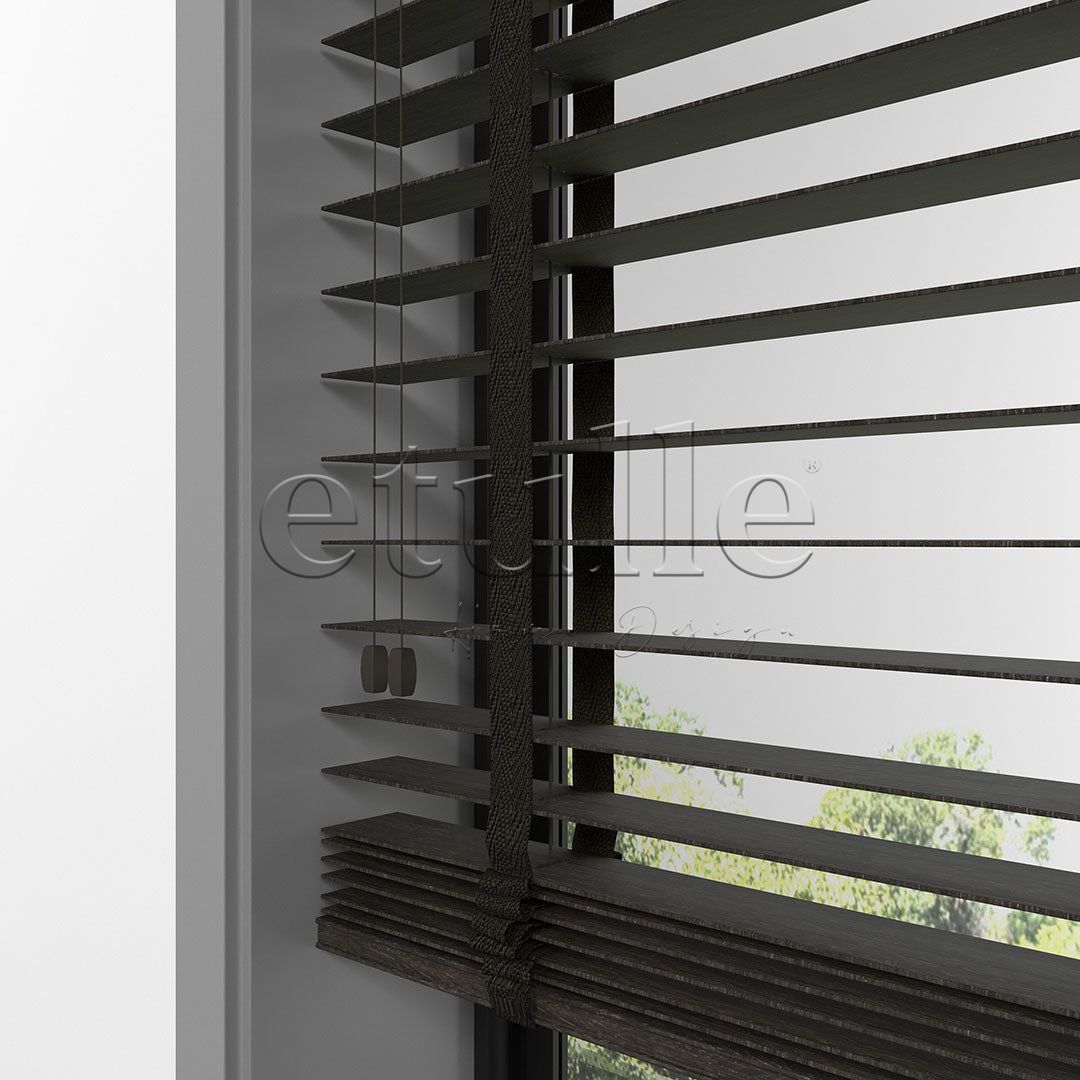 50 MM LUXURY WOOD Mocha Ahşap Jaluzi