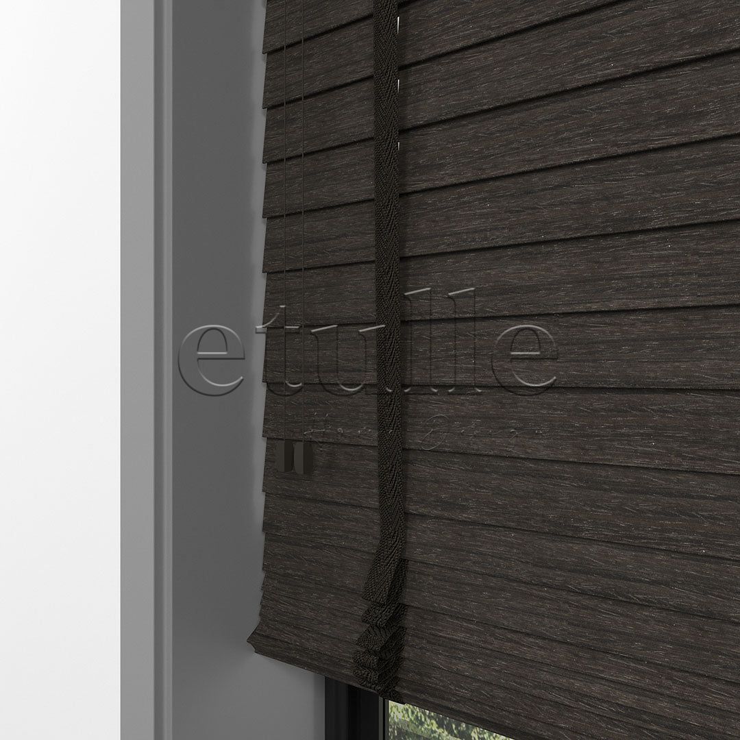 50 MM LUXURY WOOD Mocha Ahşap Jaluzi