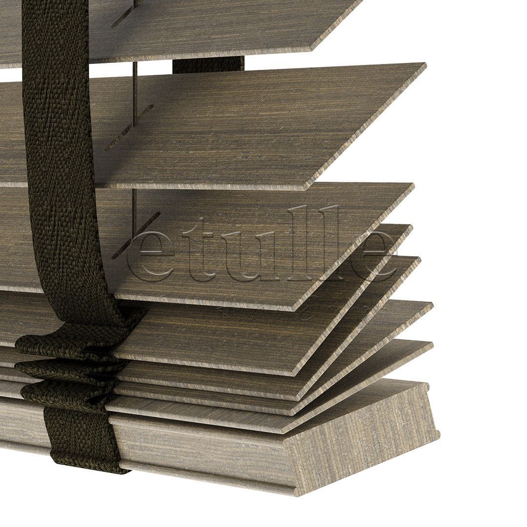 50 MM LUXURY WOOD Mud Wooden Venetian Blind