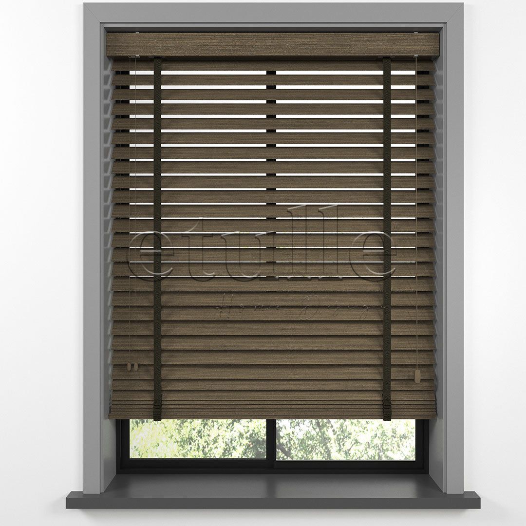 50 MM LUXURY WOOD Mud Wooden Venetian Blind