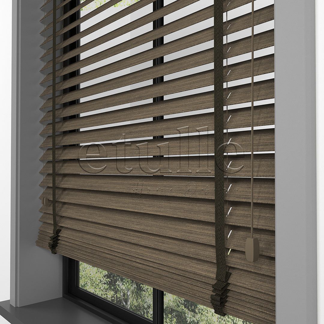 50 MM LUXURY WOOD Mud Wooden Venetian Blind