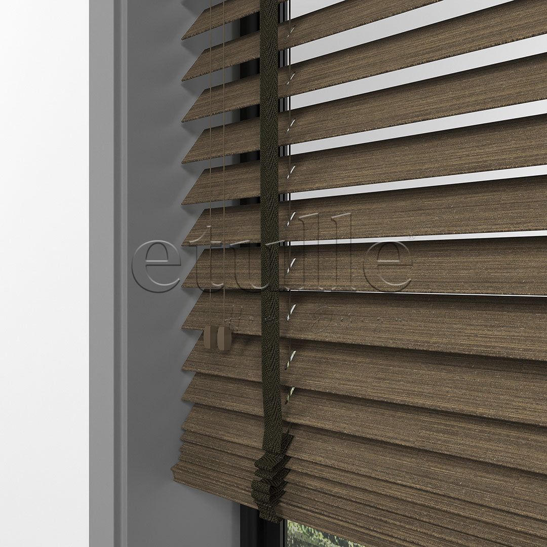 50 MM LUXURY WOOD Mud Wooden Venetian Blind