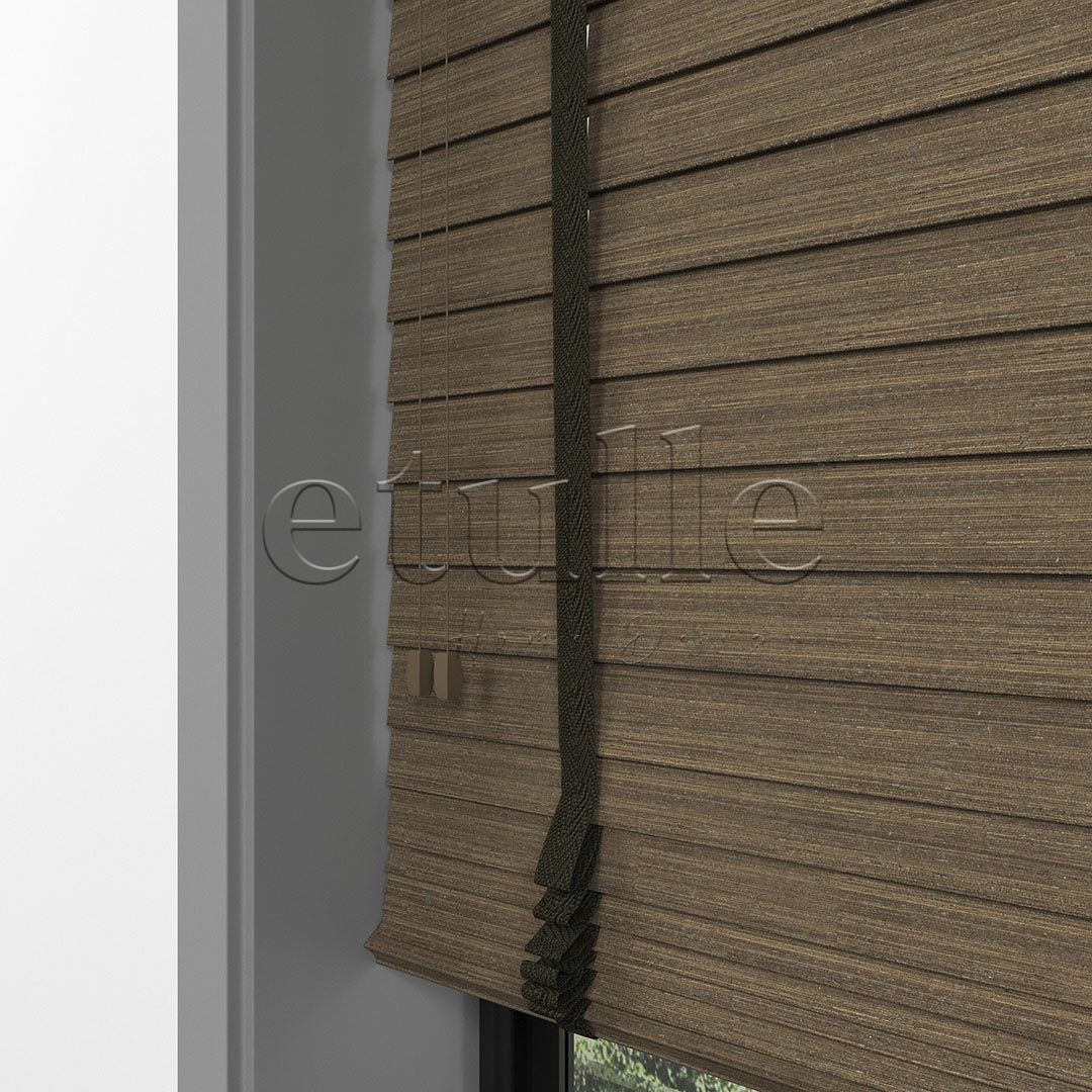 50 MM LUXURY WOOD Mud Wooden Venetian Blind