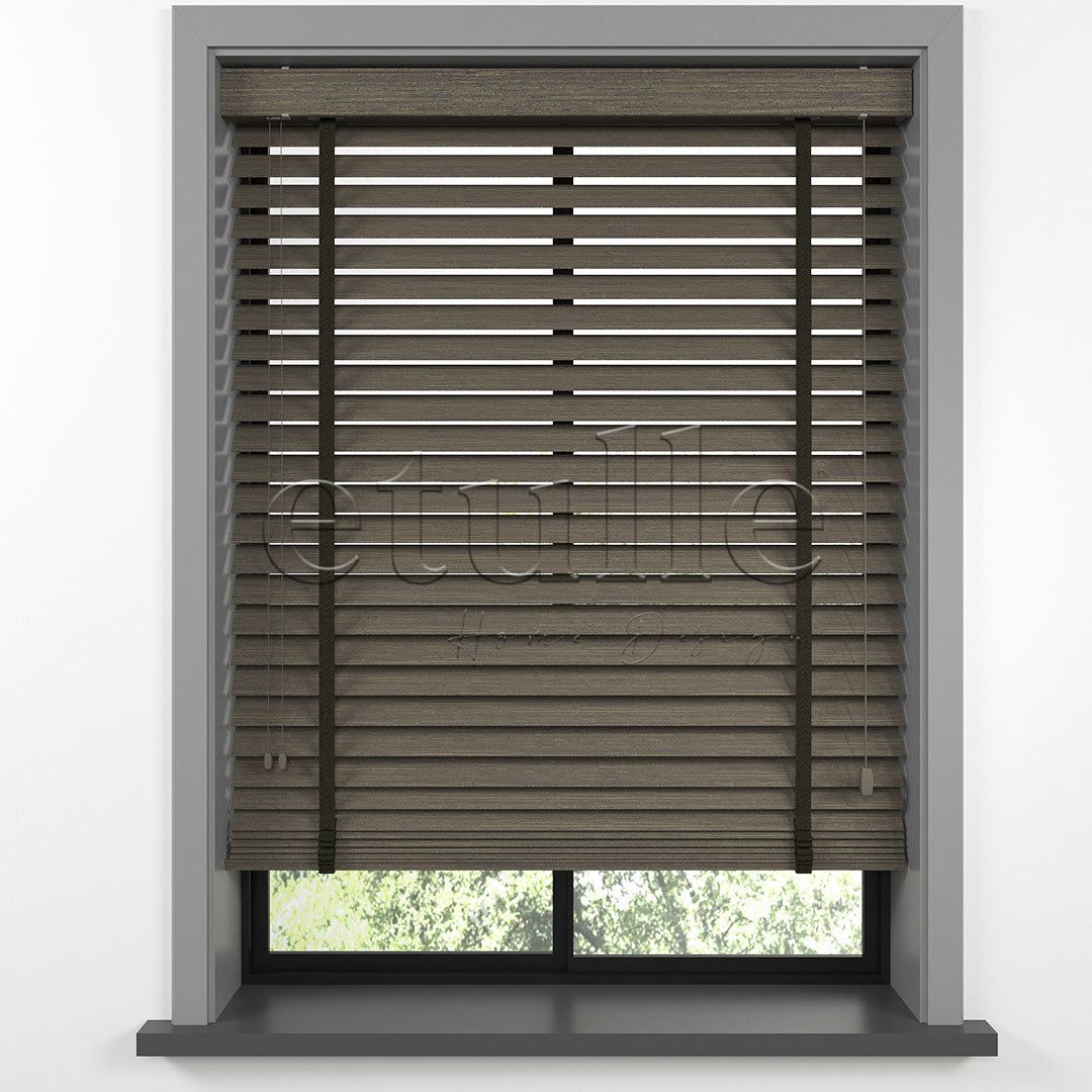 50 MM LUXURY WOOD Soil Ahşap Jaluzi