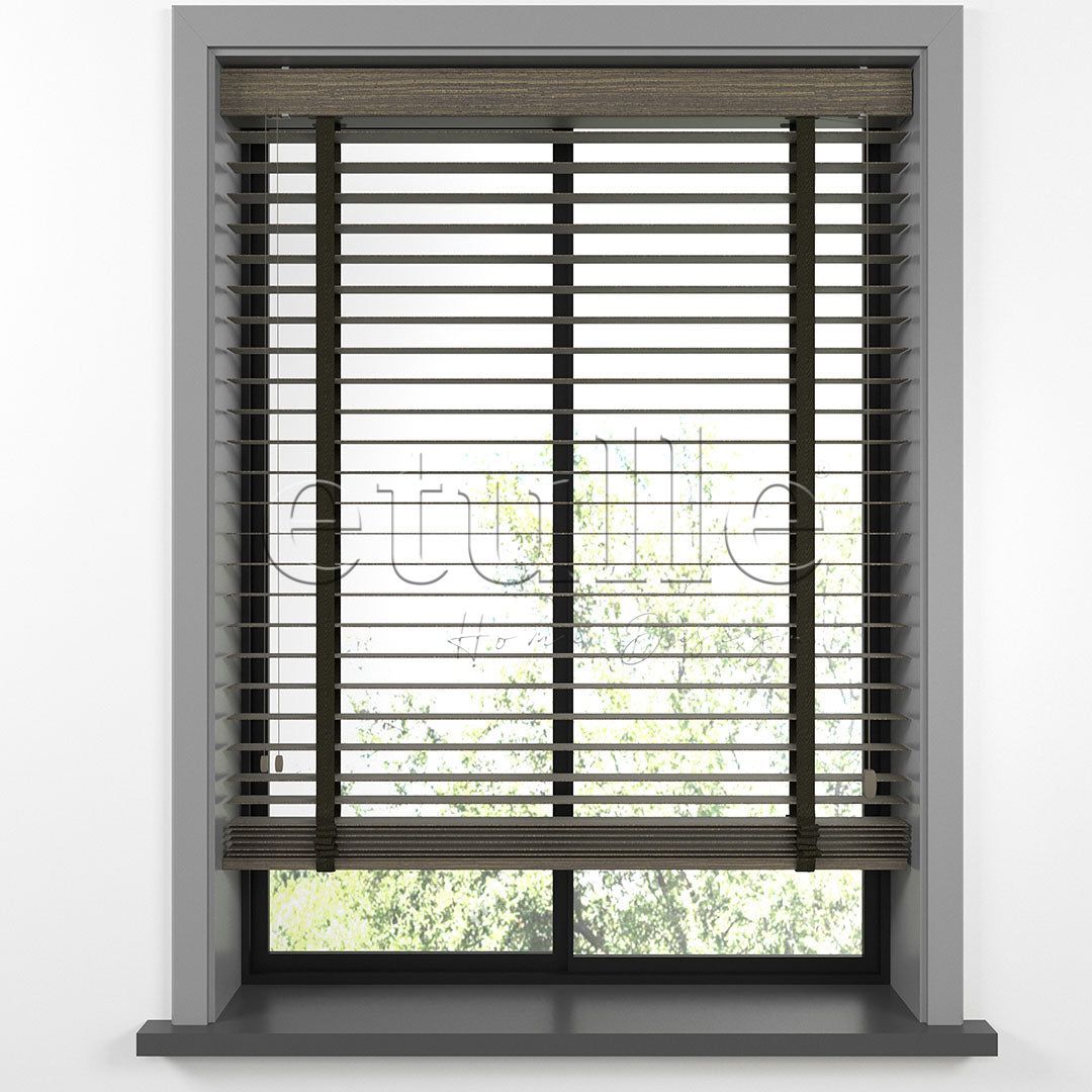 50 MM LUXURY WOOD Soil Ahşap Jaluzi
