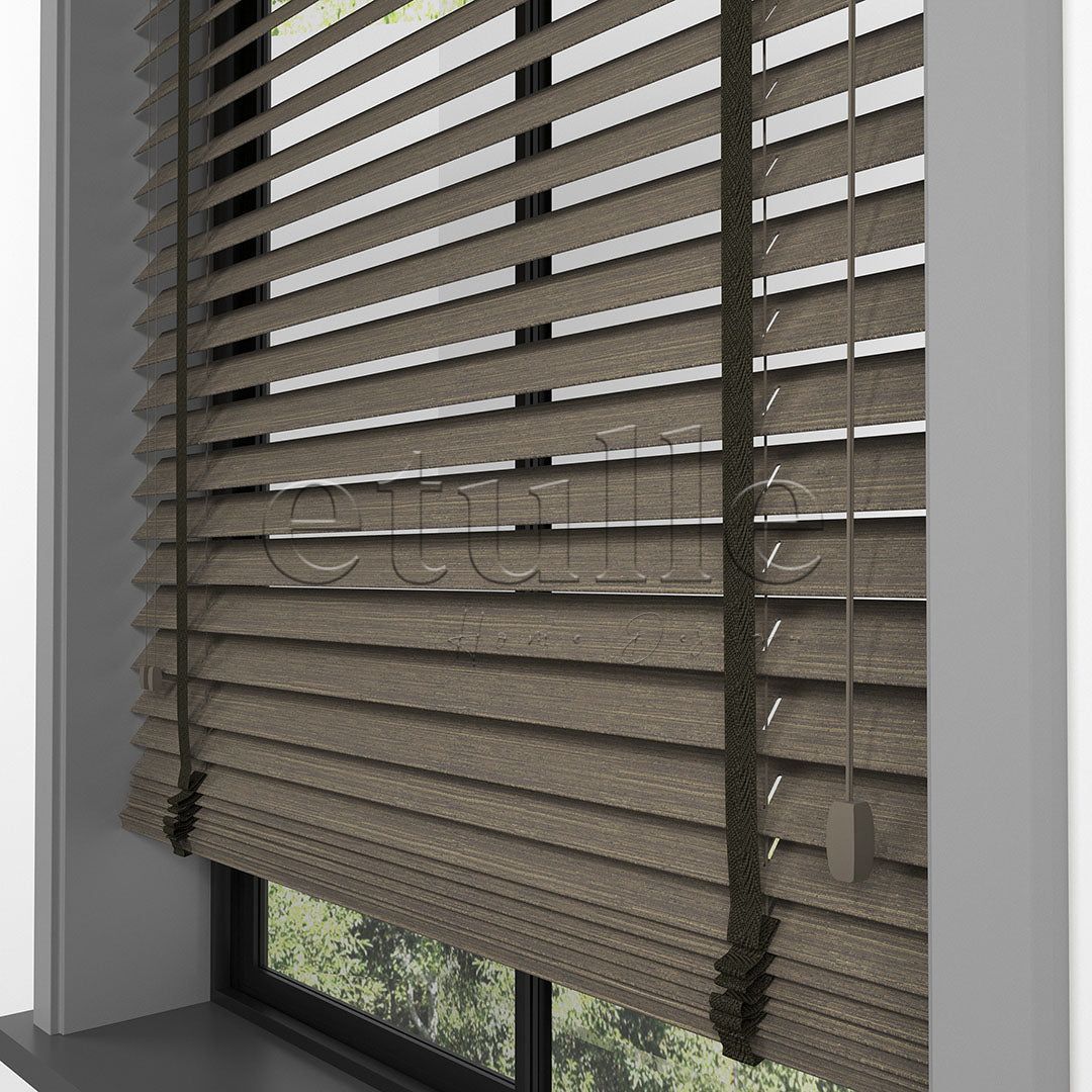 50 MM LUXURY WOOD Soil Ahşap Jaluzi