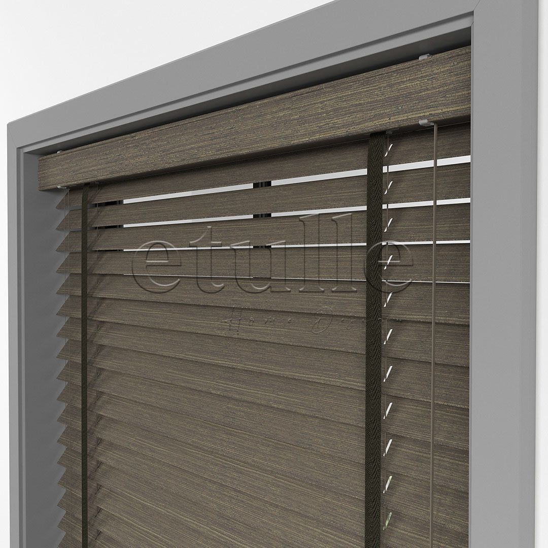 50 MM LUXURY WOOD Soil Ahşap Jaluzi