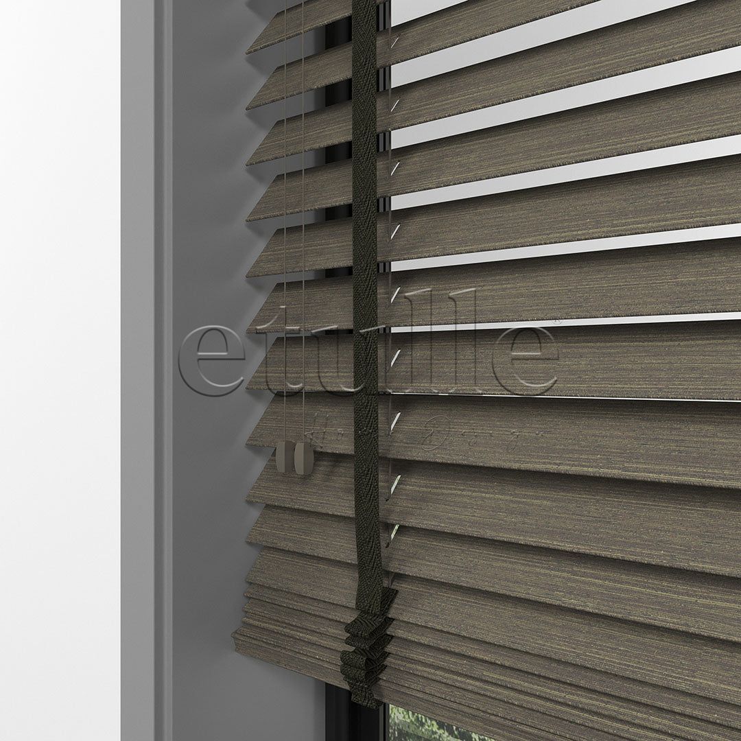 50 MM LUXURY WOOD Soil Ahşap Jaluzi