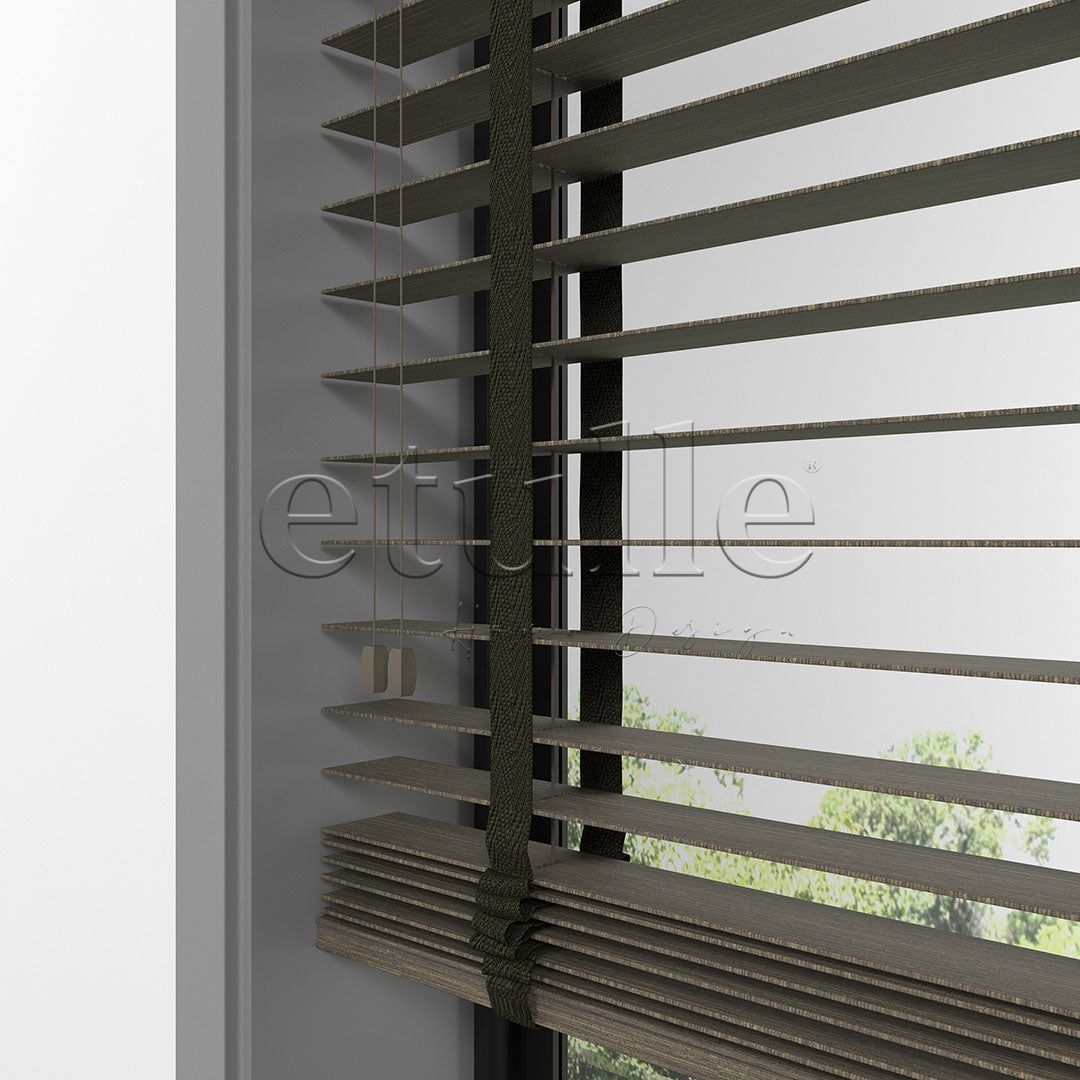 50 MM LUXURY WOOD Soil Ahşap Jaluzi