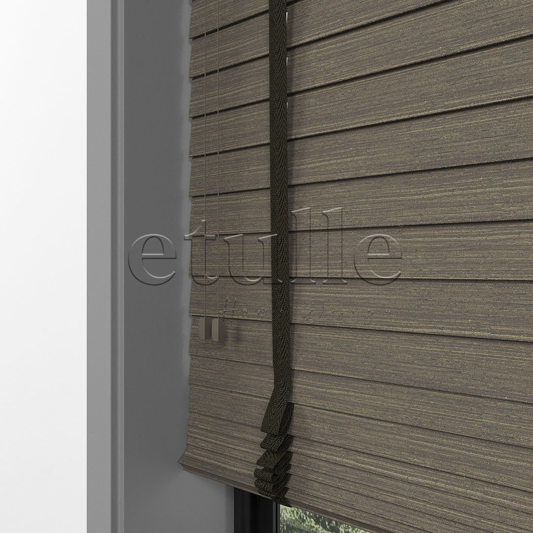 50 MM LUXURY WOOD Soil Ahşap Jaluzi