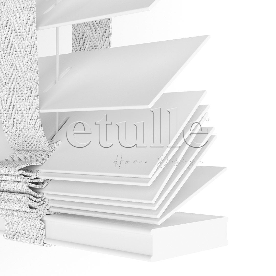 63 MM BASSWOOD White Wooden Venetian Blind