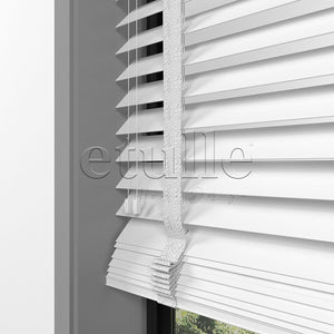 63 MM BASSWOOD White Wooden Venetian Blind