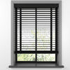 63 MM BASSWOOD Black Ahşap Jaluzi