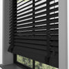 63 MM BASSWOOD Black Ahşap Jaluzi