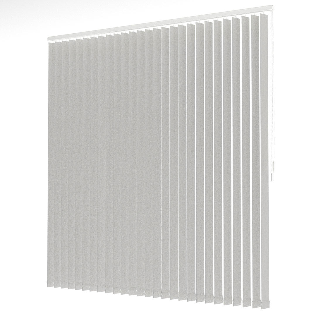 Light Grey Blackout Fabric Vertical Blinds | Seraphina