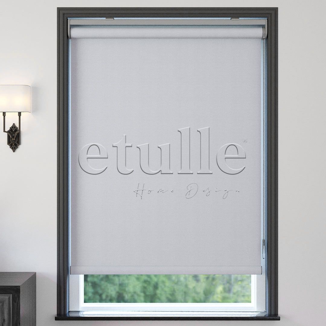 Light Grey Blackout Roller Blinds | Casa