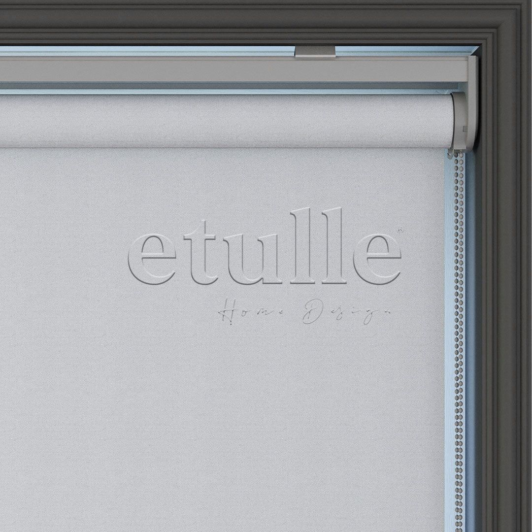 Light Grey Blackout Roller Blinds | Casa