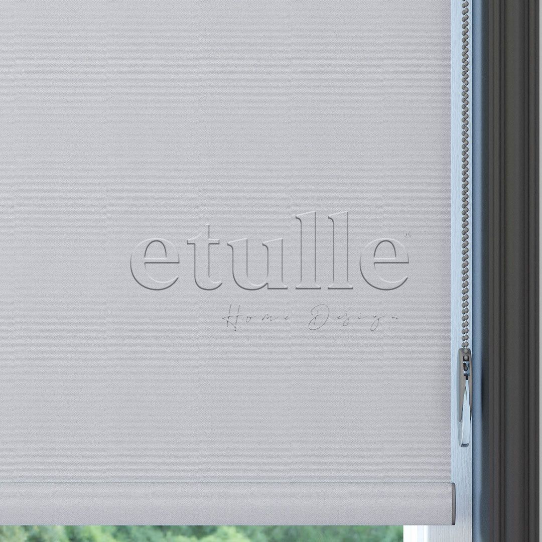 Light Grey Blackout Roller Blinds | Casa