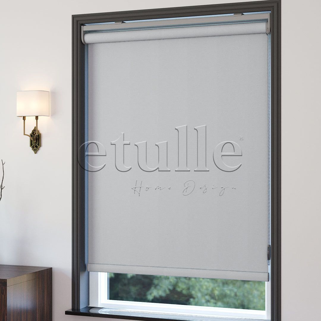 Light Grey Matte Roller Blinds | Callaway