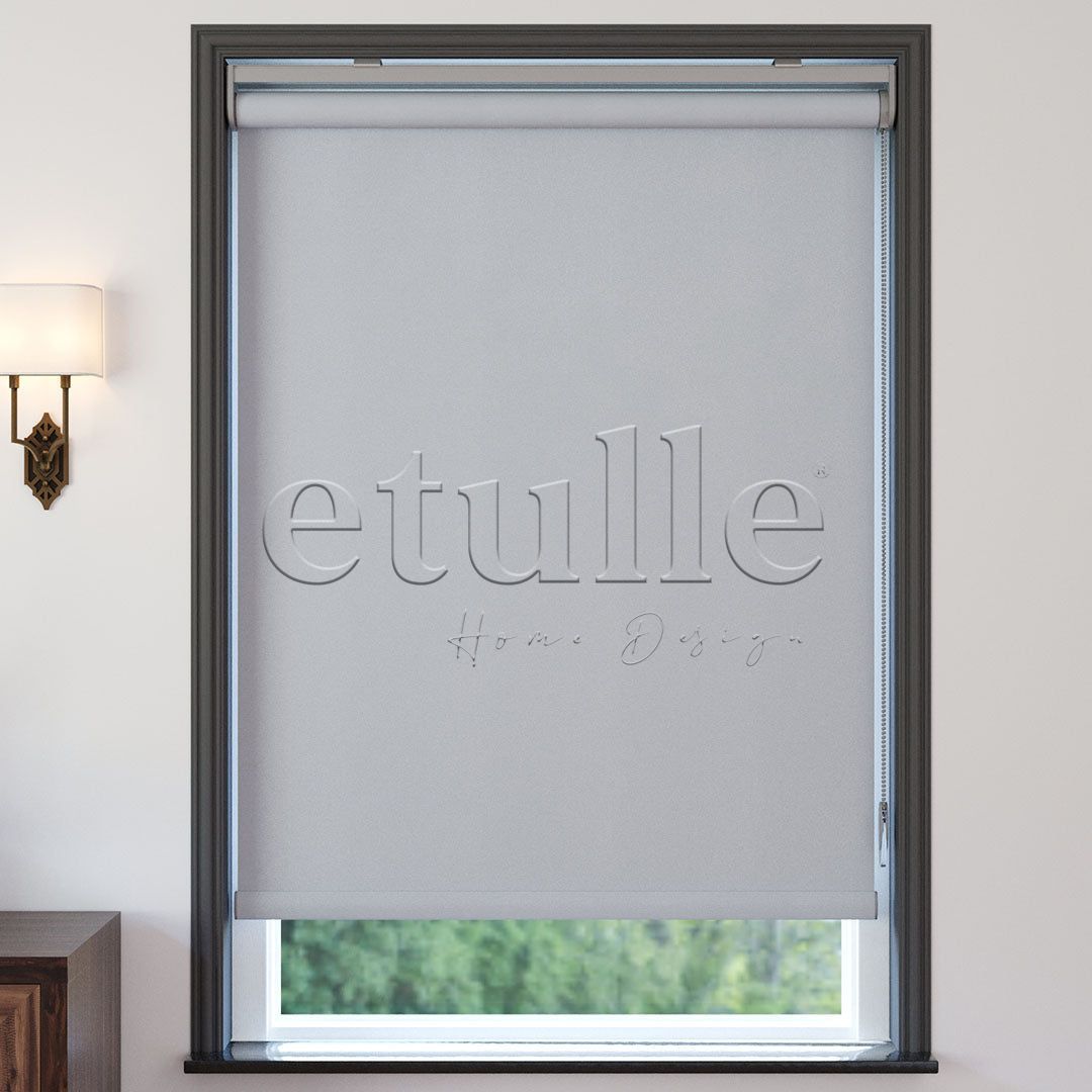 Light Grey Matte Roller Blind | Luca