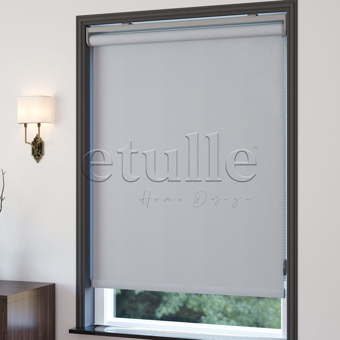 Light Grey Matte Roller Blind | Luca
