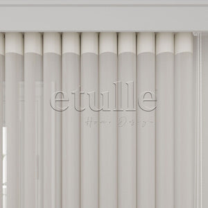 Algar - Narrow Vertical Tulle Curtain 