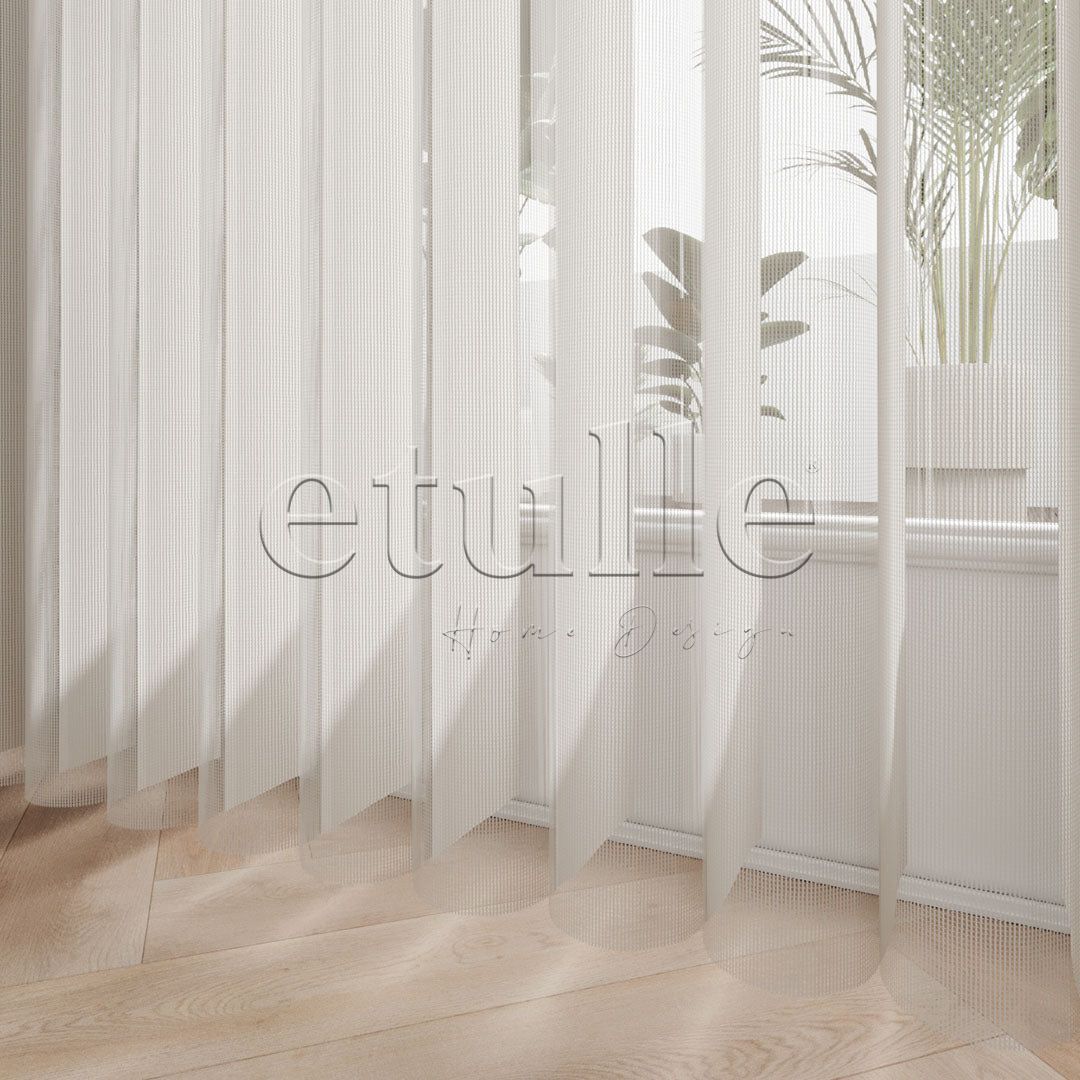 Algar - Narrow Vertical Tulle Curtain 