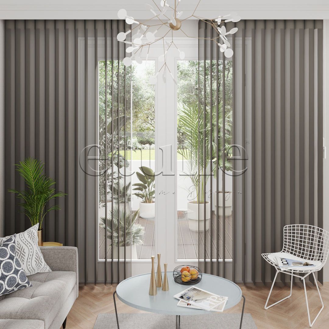 Alley - Plain Vertical Tulle Curtain