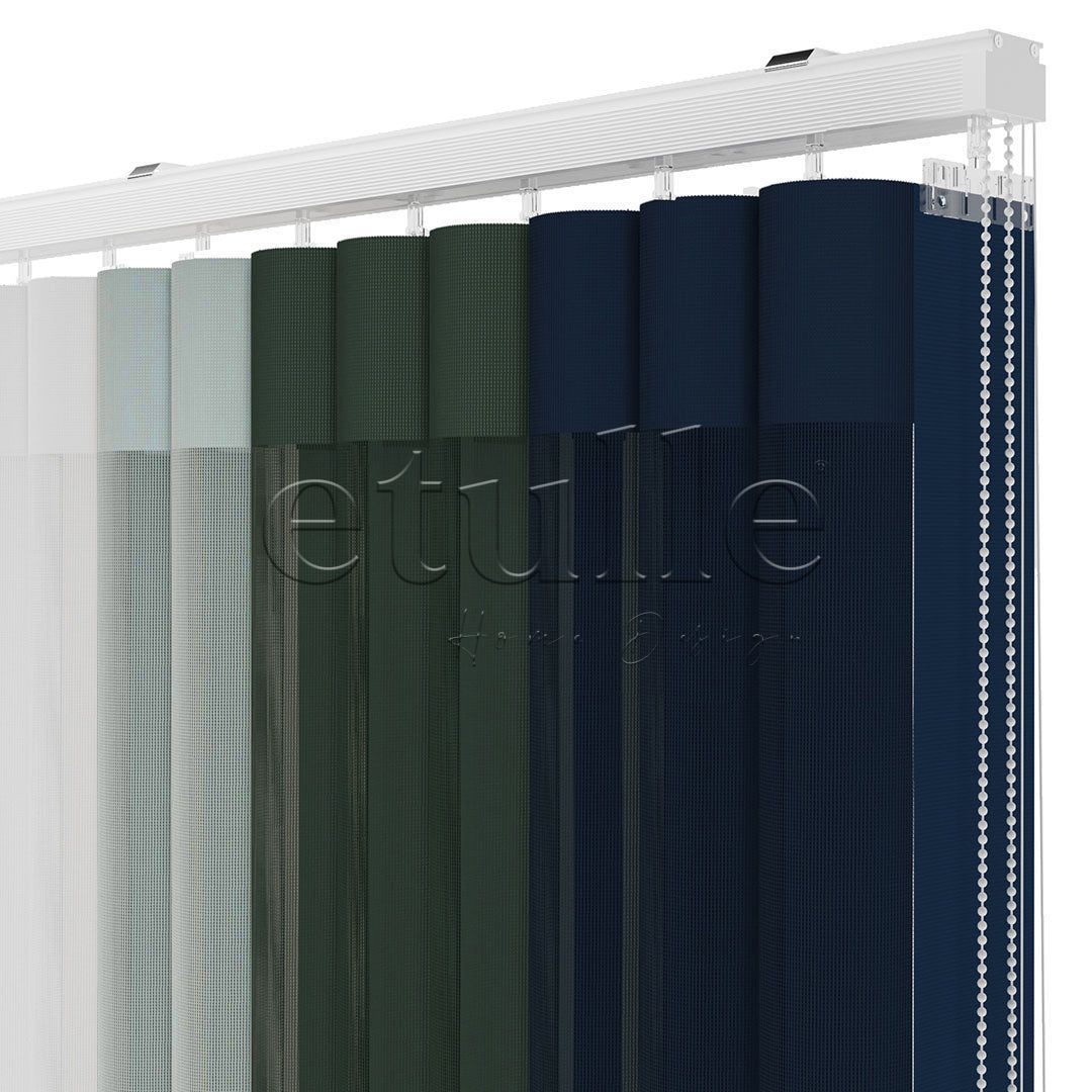 Anshu - Narrow Vertical Tulle Curtain