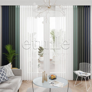 Anshu - Narrow Vertical Tulle Curtain